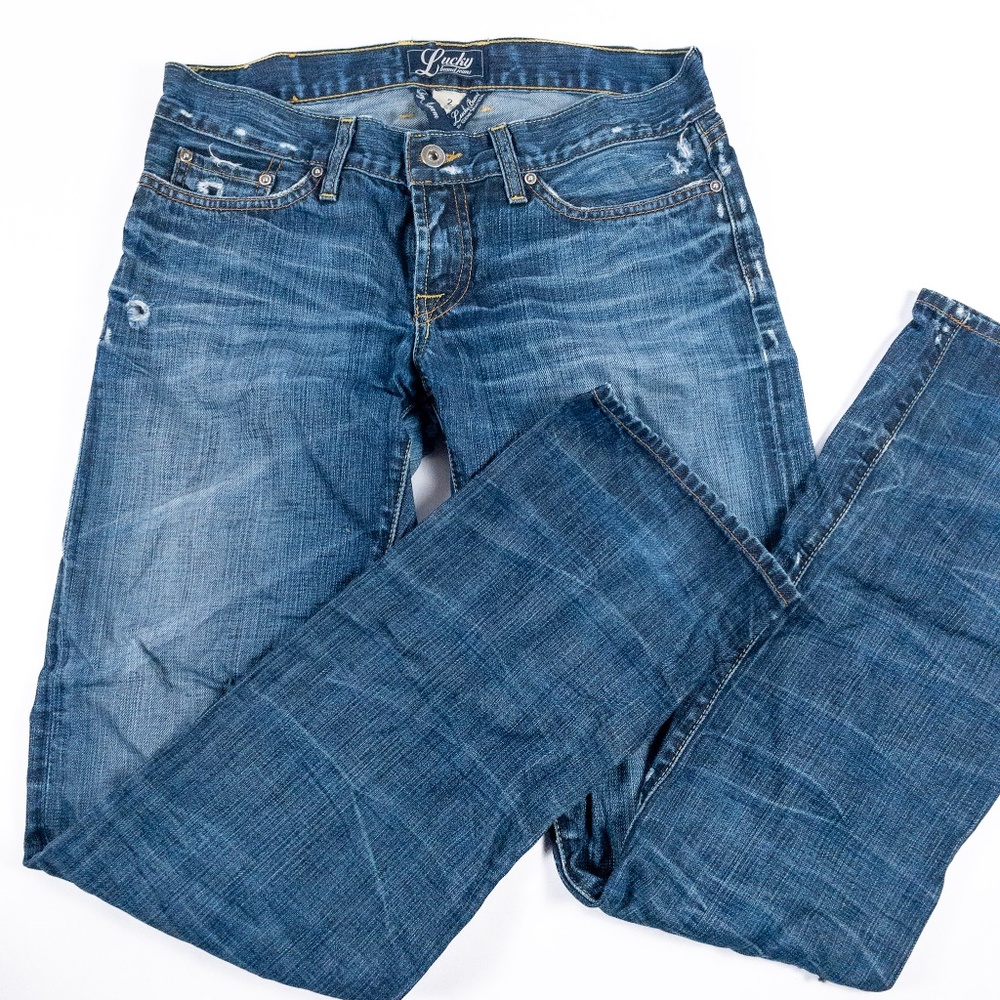 Vintage Lucky Brand Jeans "Regular Inseam" Straight Leg Fit Cut 103129 Sz 2/26
